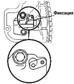 Фиксация соединительной пластины и плунжера натяжителя цепи