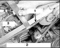 2.12 Проверка, регулировка натяжения и замена приводного ремня Mazda 626