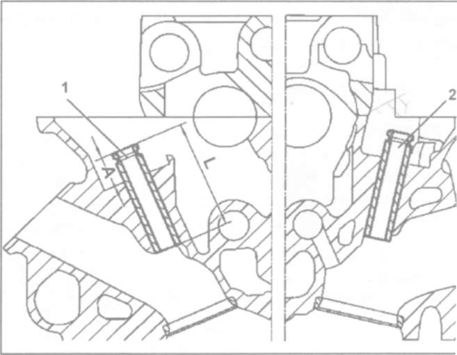 8.6.11 Снятие, проверка и установка направляющей втулки клапана Mercedes-Benz W163 (ML Class)