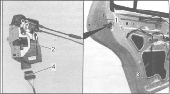 22.6.7 Снятие и установка дверного замка