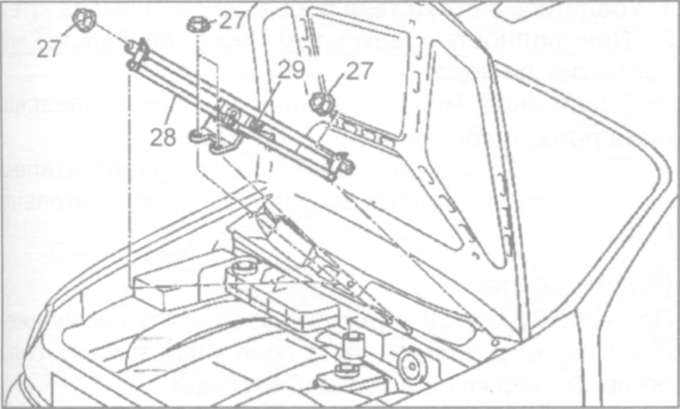 22.11.4 Снятие и установка усилителя панели приборов Mercedes-Benz W163 (ML Class)
