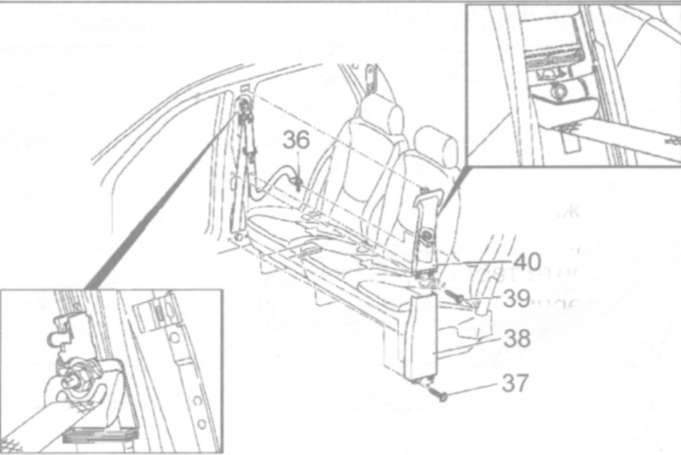 22.14.2 Снятие и установка Mercedes-Benz W163 (ML Class)