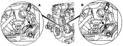 2.5.5.3 Замена вспомогательного ремня на 6-цилиндровых   двигателях SOHC Mercedes-Benz W124