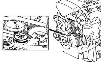W124 M102 Как снять ремень навесного?