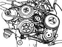 8.4 Снятие и установка 4-цилиндровых бензиновых двигателей Mercedes-Benz W124
