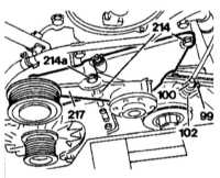 4.4.5 Снятие и установка крышки цепи привода ГРМ Mercedes-Benz W140