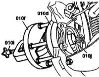10.3.4 Снятие и установка фланца приводного вала и радиально-упорного шарикового   подшипника Mercedes-Benz W140