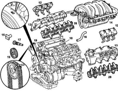 4.12 Снятие и установка головки(ок) цилиндров Mercedes-Benz W163