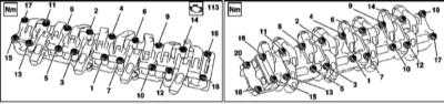 4.11 Снятие и установка компонентов ГРМ Mercedes-Benz W163