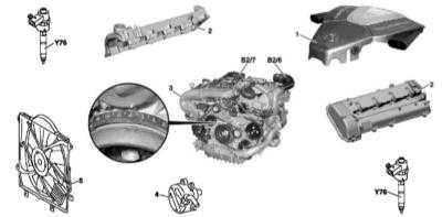 4.27 Снятие и установка компонентов ГРМ Mercedes-Benz W163