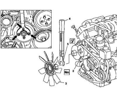 5.8 Снятие и установка сборки вентилятора системы охлаждения Mercedes-Benz W163