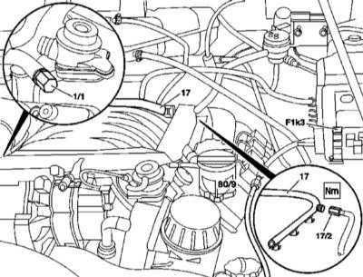 6.9 Опорожнение топливного бака Mercedes-Benz W163