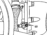 7.8 Снятие и установка датчика положения коленчатого вала (CKP) Mercedes-Benz W163