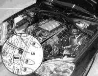 7.8 Снятие и установка датчика положения коленчатого вала (CKP) Mercedes-Benz W163