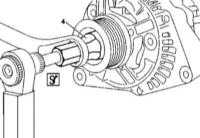 7.25 Снятие и установка приводного шкива генератора Mercedes-Benz W163