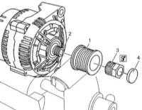 7.25 Снятие и установка приводного шкива генератора Mercedes-Benz W163