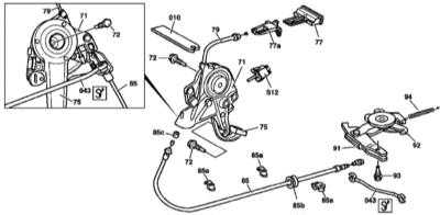 11.17 Снятие и установка тросовой сборки привода стояночного тормоза Mercedes-Benz W163