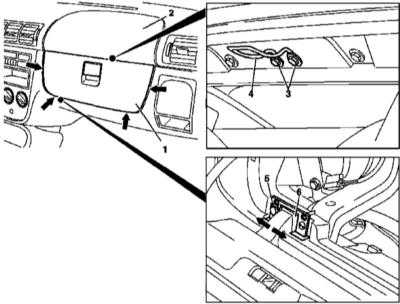13.30 установка и регулировка крышки главного вещевого ящика (модели выпуска по 31.08.99) Mercedes-Benz W163
