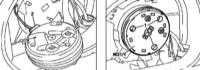 14.25 Снятие и установка электромоторов привода регулировки положения дверных зеркал заднего вида