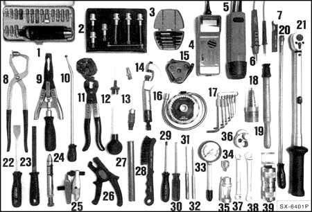 2.10 Инструменты, применяемые для технического обслуживания