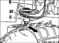 2.5.3.5 Проверка шарниров переднего моста Mercedes-Benz W201