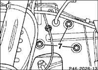 2.5.3.3 Подтягивание крепежных болтов на рулевом механизме Mercedes-Benz W201