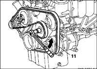 3.1.17.1 Клиновый ремень Mercedes-Benz W201