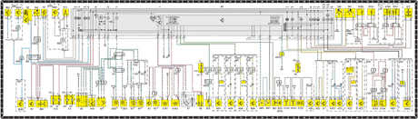 14.2.5.1 Панель приборов (БД 111 HRM/ PMS/ 104 HFM) Mercedes-Benz W201