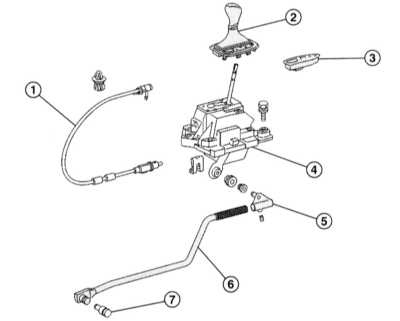 9.3.20 Снятие и установка рычага селектора переключения передач Mercedes-Benz W203