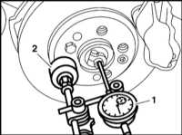 12.2.3 Регулировка зазора в подшипниках передних колёс Mercedes-Benz W203