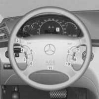 2.10 Многофункциональное рулевое колесо, мультиинформационный дисплей Mercedes-Benz W220