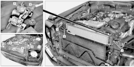 12.2.5 Снятие и установка замка капота Mercedes-Benz W463