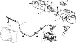 10.6 Тросик рычага селектора автоматической коробки передач - снятие, установка и регулировка Mitsubishi Colt