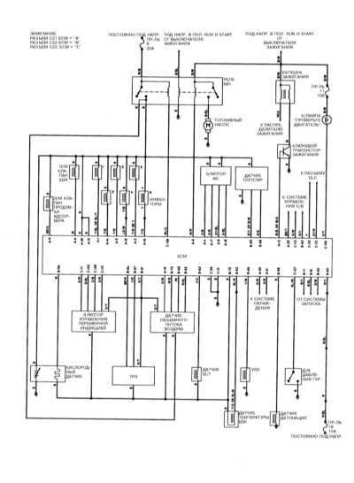 14.22.12 Система управления двигателем, модели Diamante 3.0 л SOHC 1992   - 1993 г.г. вып.