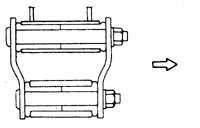 10.3.2 Снятие и установка рессор (1983-89) Mitsubishi Pajero