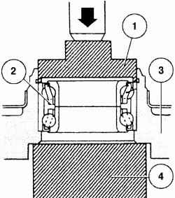 Запрессовка подшипника в поворотный кулак