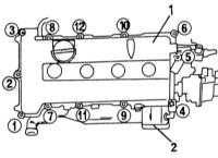 3.4 Головка цилиндров и привод газораспределительного механизма Nissan Primera