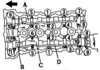 3.4 Головка цилиндров и привод газораспределительного механизма Nissan Primera