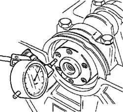 2.4.7 Проверка осевого свободного хода коленчатого вала