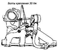 6.3.7 Снятие и установка турбокомпрессора Opel Astra