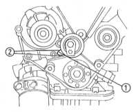 4.6.8 Снятие и установка натяжителя ремня и зубчатых колес привода ГРМ   (двигатели 1.7 л) Opel Astra