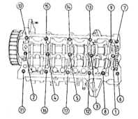4.6.13 Снятие и установка корпуса газораспределительного механизма (двигатели   1.7 л DOHC) Opel Astra