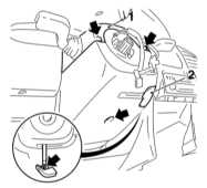 14.5 Снятие и установка выключателей Opel Astra