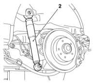 12.11 Снятие, проверка состояния и установка заднего амортизатора Opel Astra