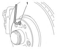 11.8 Проверка состояния, снятие и установка тормозного диска Opel Astra