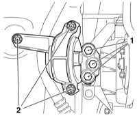 4.4.15 Проверка состояния и замена опор подвески силового агрегата Opel Astra