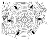 10.2.6 Снятие, проверка состояния и установка компонентов сцепления Opel Astra