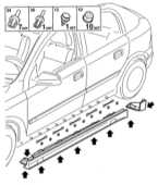 13.41 Снятие и установка элементов отделки кузова Opel Astra