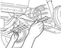 12.3.2 Снятие и установка стабилизатора поперечной устойчивости  (модели Corsa и Tigra) Opel Corsa