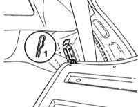 13.34 Снятие и установка заднего сиденья Opel Corsa